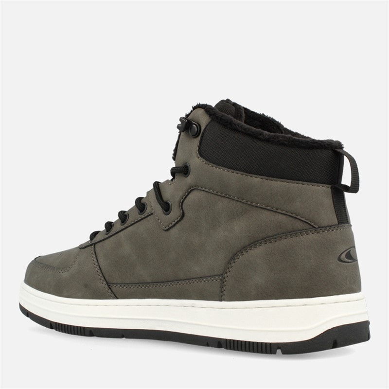 Mens Tura High Top Trainers Dark Shadow - Image 4