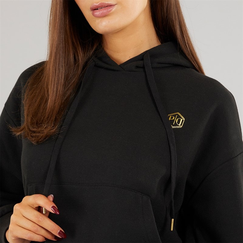 Womens Daphne Two Piece Hoodie And Joggers Set Black - Image 3
