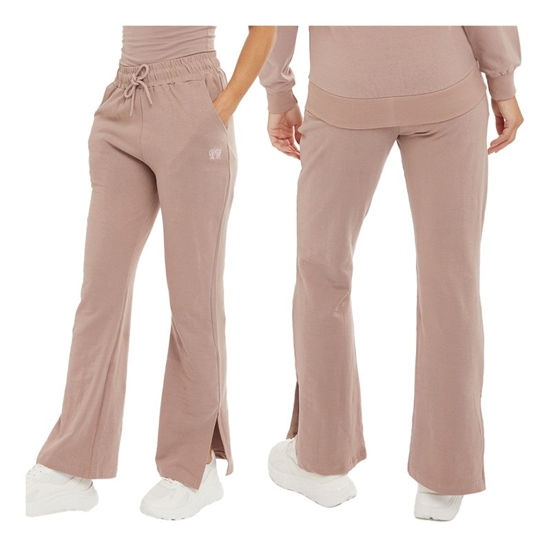 Womens Sierra Lounge Jacket Vest And Pants Set Dusky Pink - Image 4