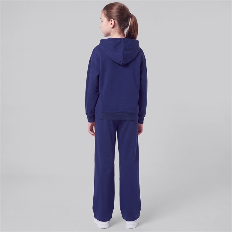 Girls Avery Hoodie And Loose Fit Joggers Tracksuit Navy Peony - Image 2