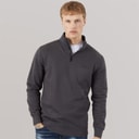 Mens Mossley 1/4 Zip Sweatshirt Dusty Grey