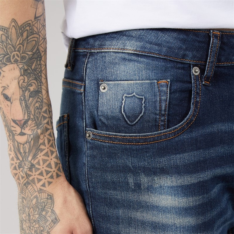 883 Police Mens Supersonic 623 Regular Fit Jeans 1088 Wash - Image 5