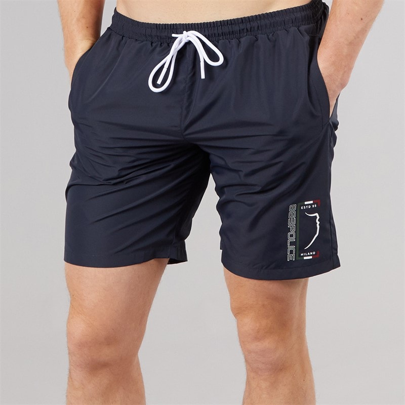 Mens Campania Swim Shorts Navy - Image 1