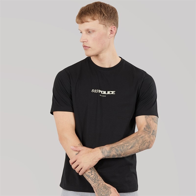Mens Ravena T-Shirt Black - Image 2