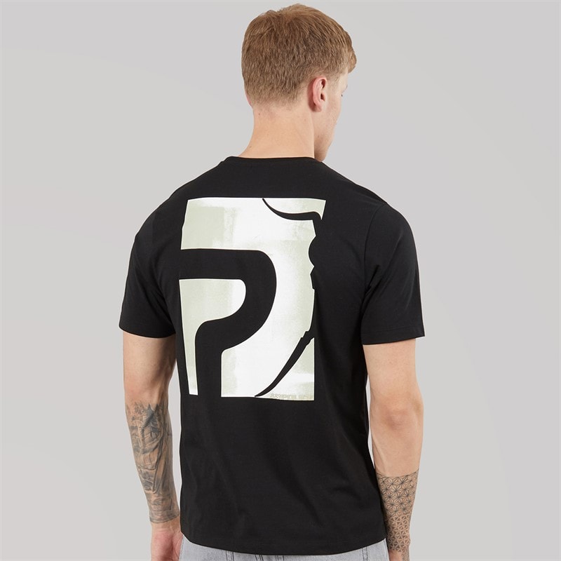 Mens Ravena T-Shirt Black - Image 3