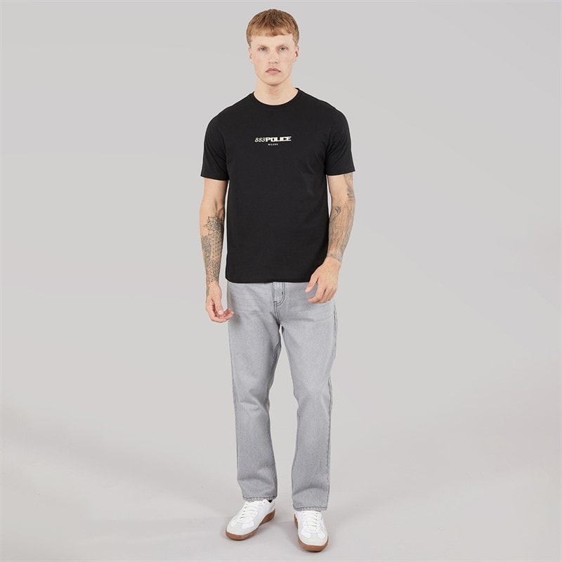 Mens Ravena T-Shirt Black - Image 4