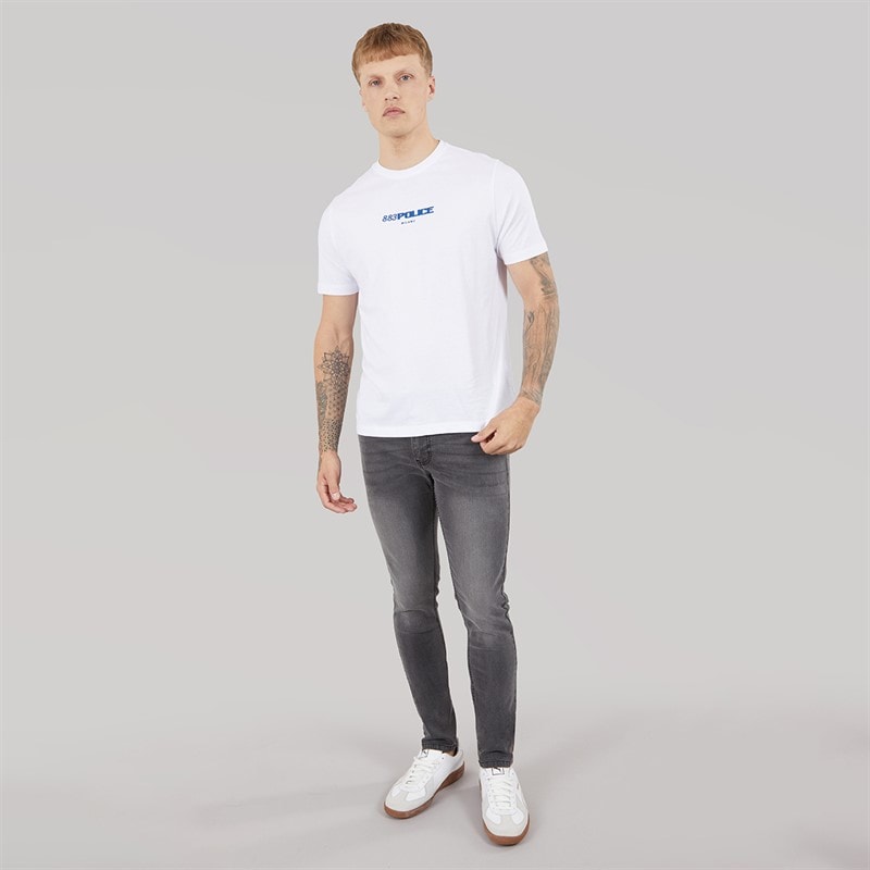 Mens Ravena T-Shirt White - Image 4