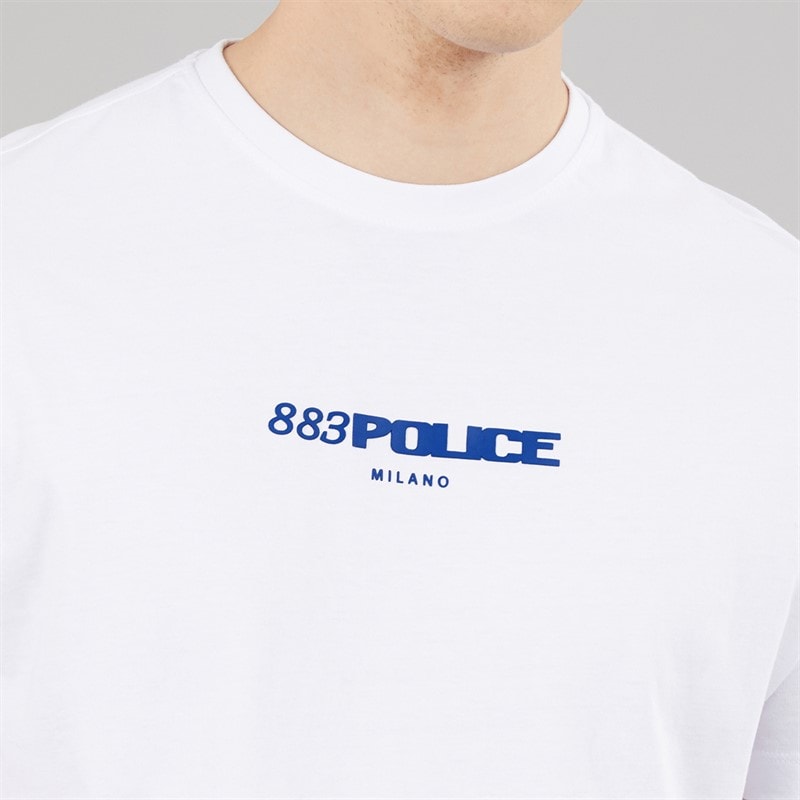 Mens Ravena T-Shirt White - Image 5