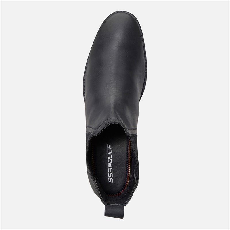 Mens 882 Police Helix Chelsea Boots Black - Image 4