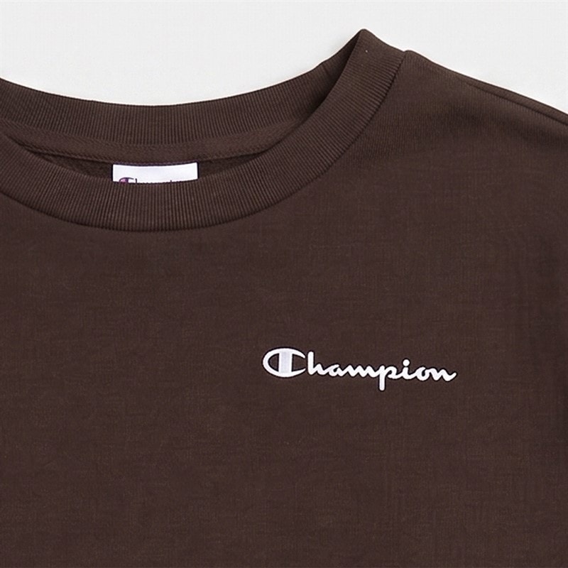 Junior Core Heritage Logo Sweatshirt Chocolate - Image 2