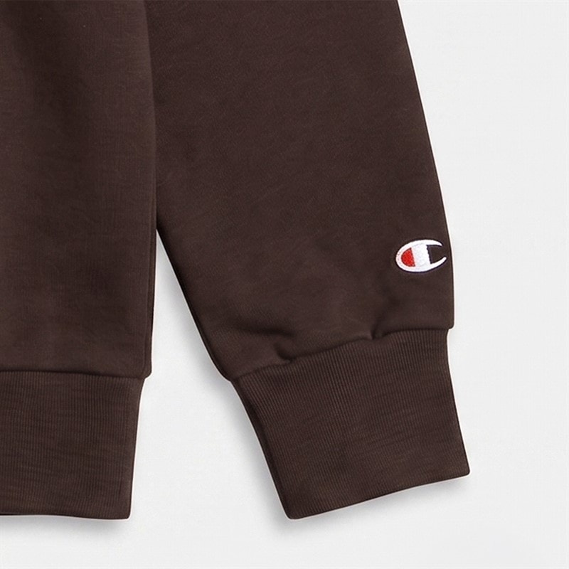 Junior Core Heritage Logo Sweatshirt Chocolate - Image 3