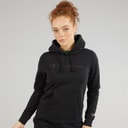 Womens Icons Tonal Logo Hoodie Black