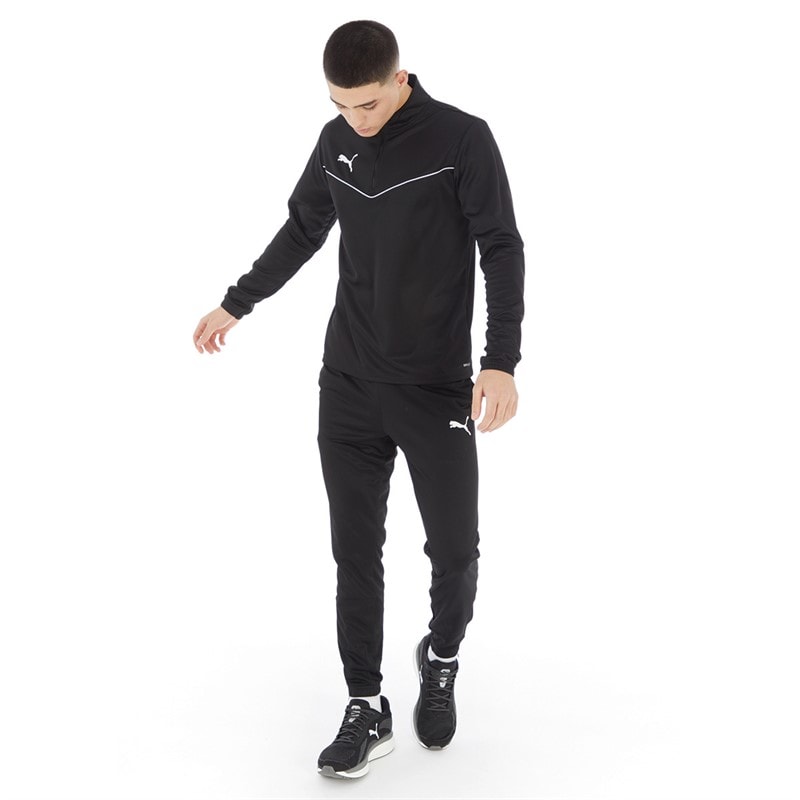 Mens teamRISE Poly Training Track Pants Puma Black - Image 3