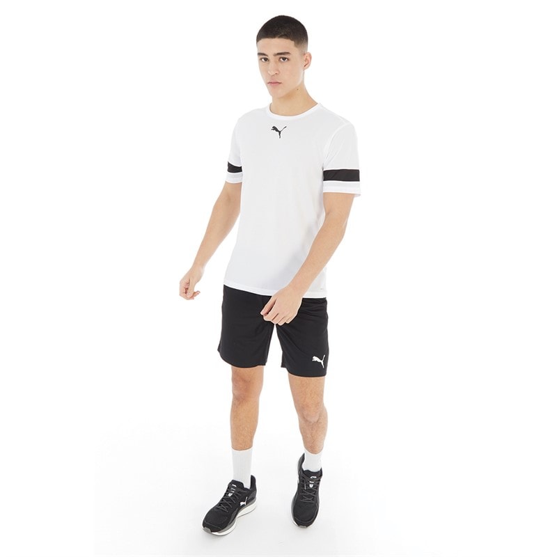 Mens teamRISE Training Jersey White/Black - Image 3