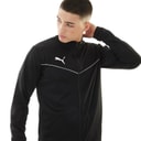 Mens teamRISE Training Poly Track Jacket Puma Black/Puma White