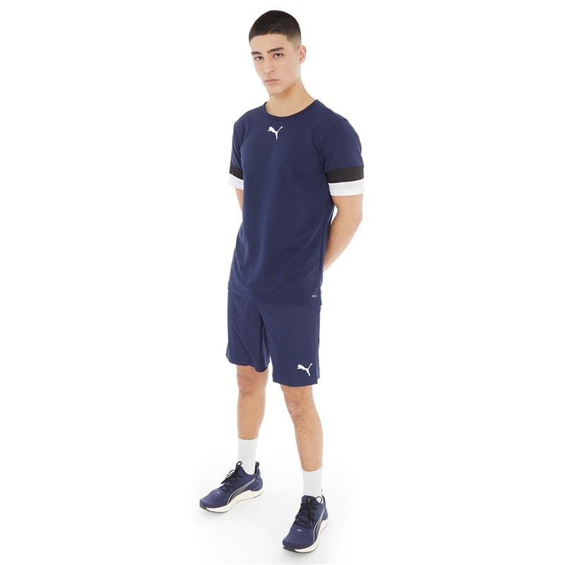 Mens teamRISE Training Jersey Peacoat/Puma Black/Puma White - Image 3