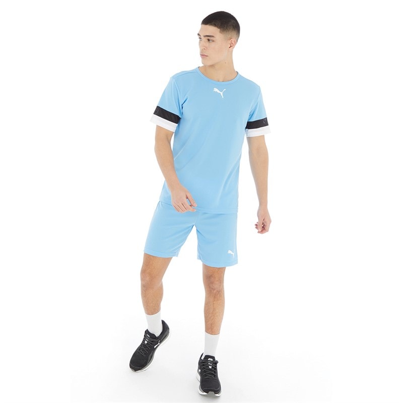 Mens teamRISE Training Jersey Team Light Blue/Puma Black/Puma White - Image 3