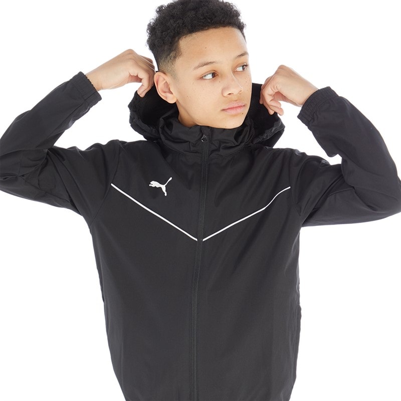 Boys teamRISE All Weather Jacket Puma Black/Puma White - Image 4