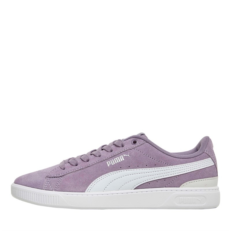 Womens Vikky V3 Leather Trainers Purple - Image 1