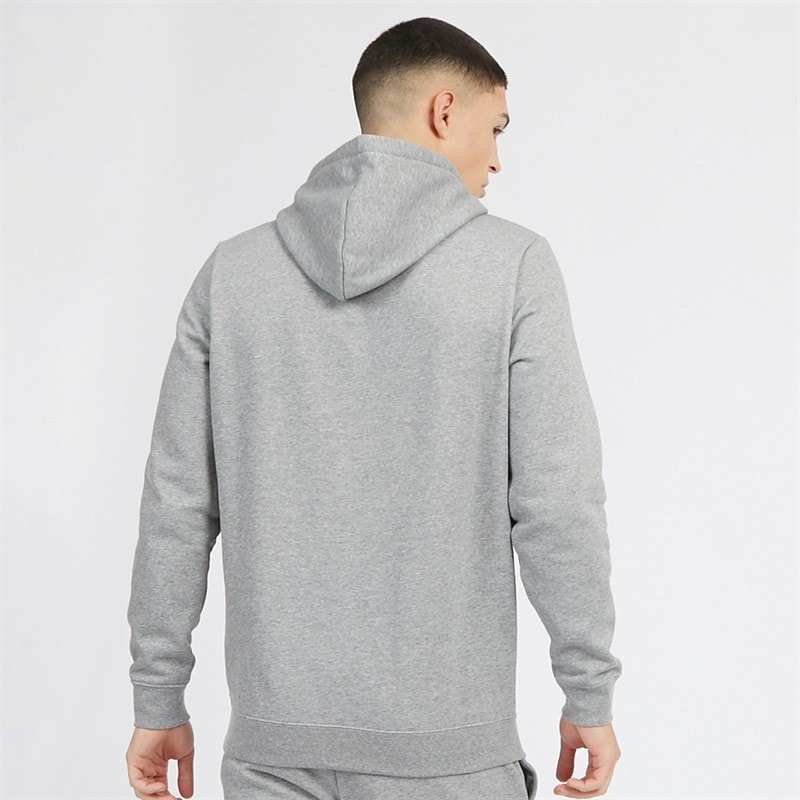 Mens Essentials Small Logo Hoodie Medium Gray Heather - Image 2