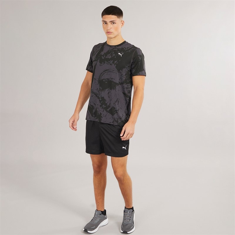 Mens Essentials Small Logo 5 Inch Woven Shorts Puma Black - Image 4