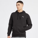 Mens Essentials Small Logo Hoodie Puma Black