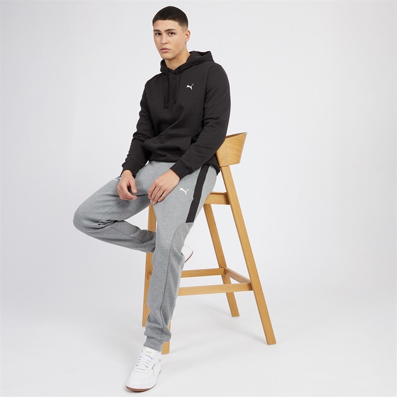 Mens Essentials Small Logo Hoodie Puma Black - Image 3