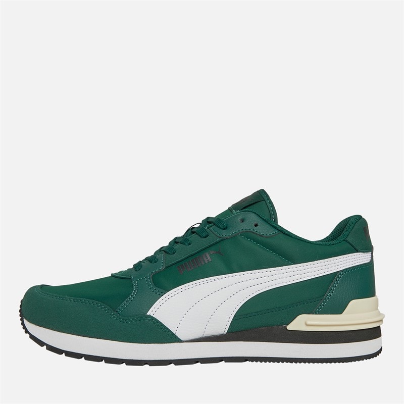 Mens ST Runner V4 Nylon Trainers Dark Myrtle/White/Black - Image 1