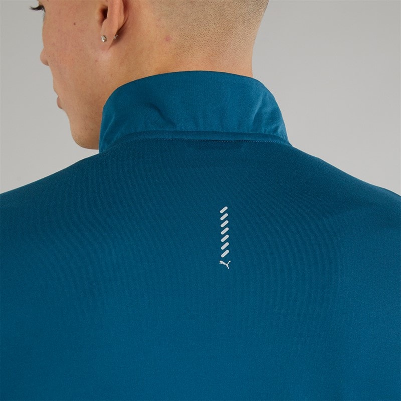 Mens Run Favorite 1/4 Zip Running Top Ocean Tropic - Image 3