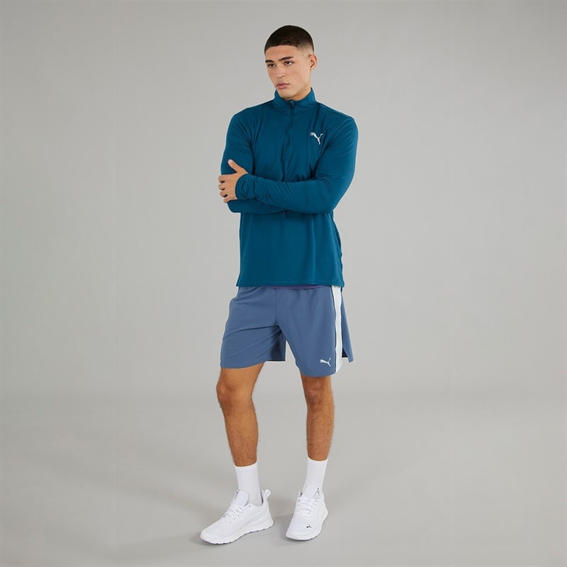 Mens Run Favorite 1/4 Zip Running Top Ocean Tropic - Image 4
