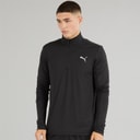 Mens Run Favorite 1/4 Zip Running Top Puma Black