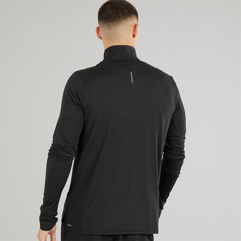 Mens Run Favorite 1/4 Zip Running Top Puma Black - Image 2