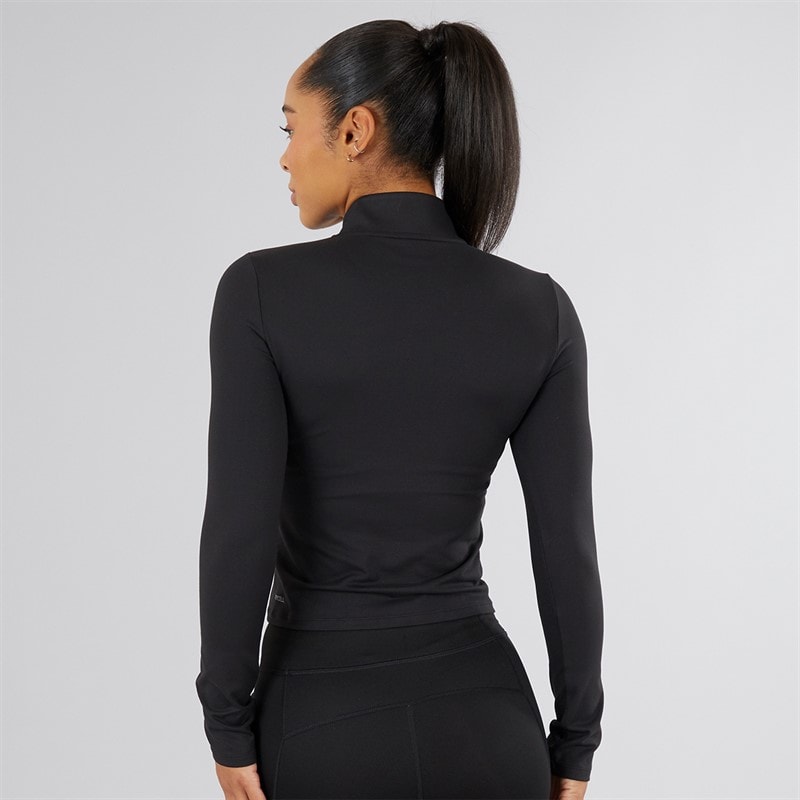 Womens Training 1/2 Zip Puma Black - Image 2