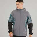 Mens dryCELL Speed Lightweight Woven Running Jacket Grey/Blue