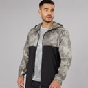 Mens Run Lightweight Marble Running Jacket Grey/Purple