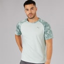 Mens Run Velocity Marble Running Top Sea Glass