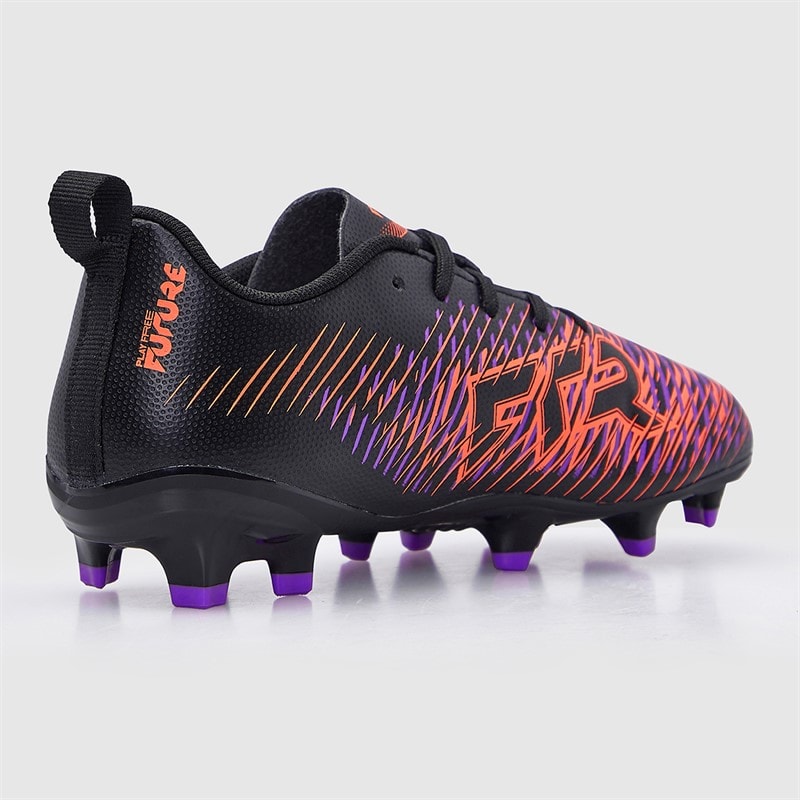 Puma Boys Future 8 Play FG/AG Firm/Artificial Ground Football Boots Black/White/Glowing Red - Image 5