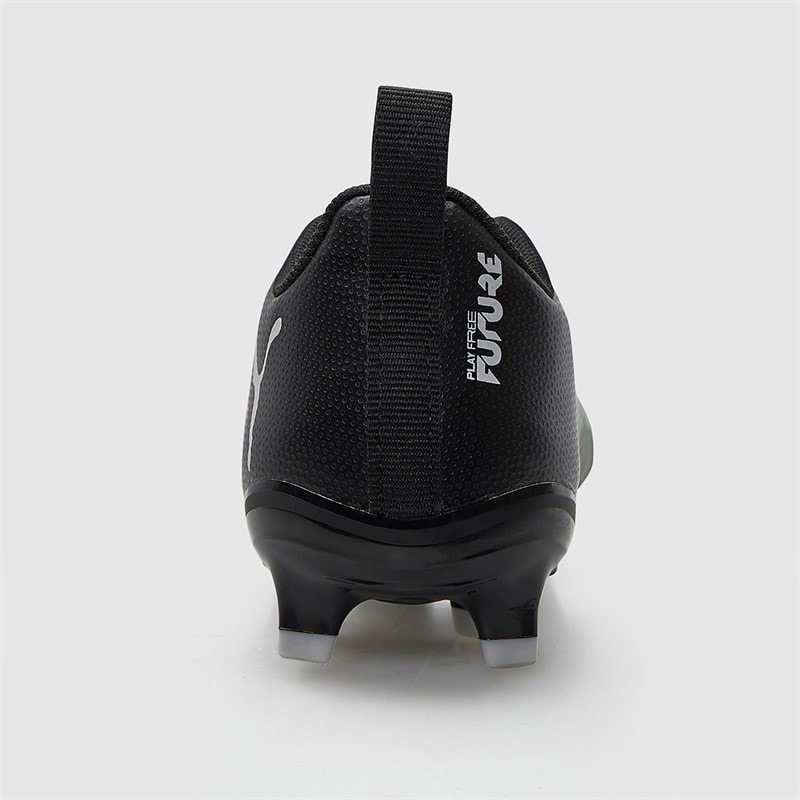Puma Boys Future 8 Play FG/AG Firm/Artificial Ground Football Boots Black/Cool Gray/ Fluorescent Green - Image 4