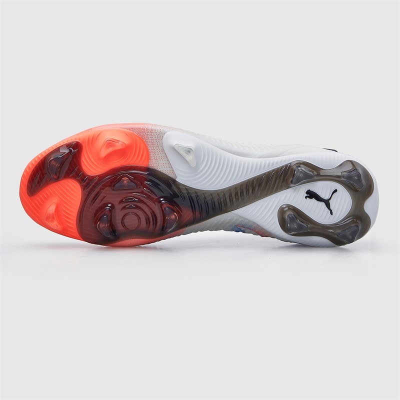 Womens Future 8 Ultimate FG Firm Ground Football Boots White/Puma Black/Glowing Red - Image 3