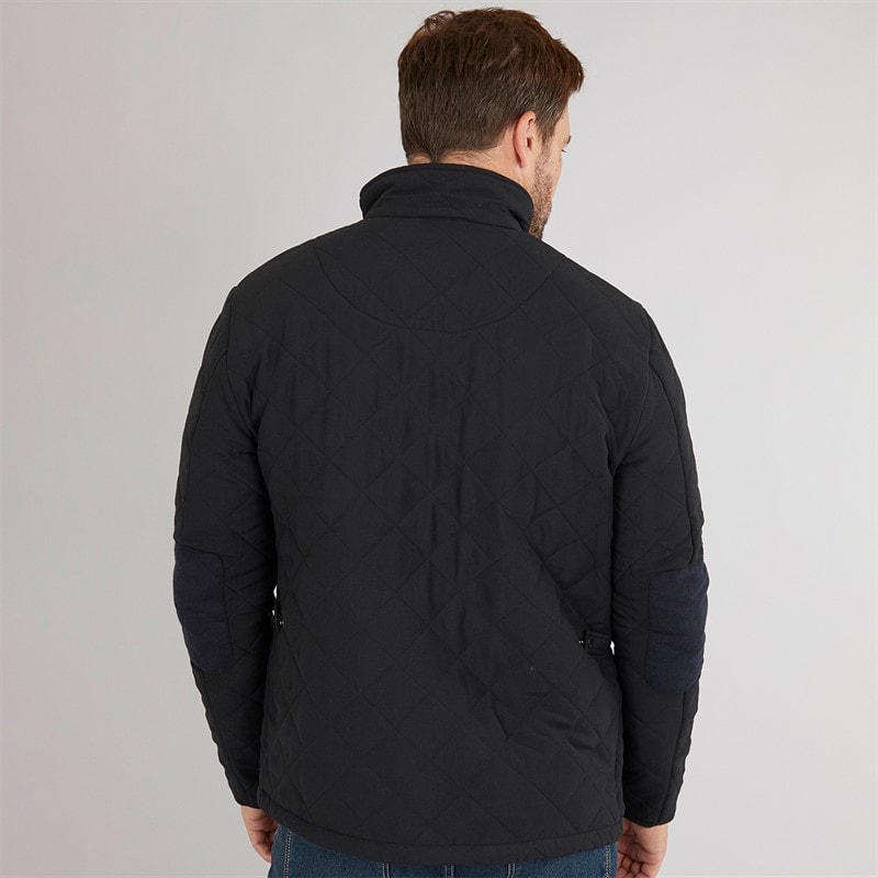 Mens Prima Quilted Jacket Black - Image 2