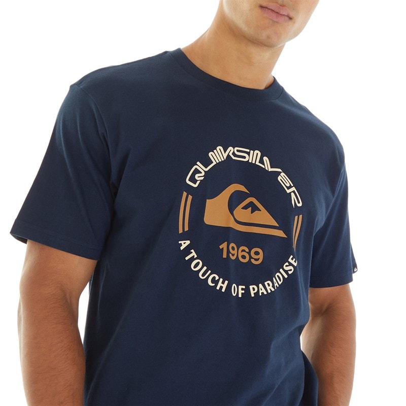 Mens Circle Logo T-Shirt Navy Blazer - Image 3