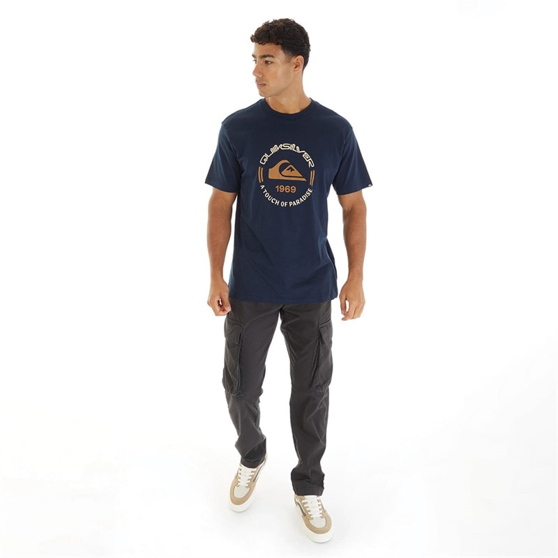 Mens Circle Logo T-Shirt Navy Blazer - Image 4