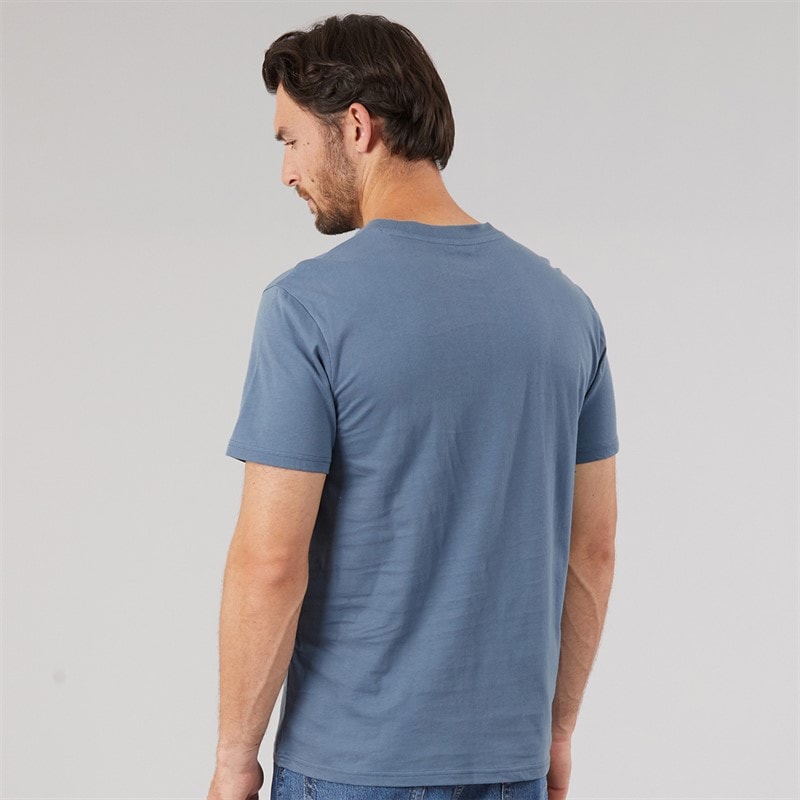Mens Basic T-Shirt China Blue - Image 2