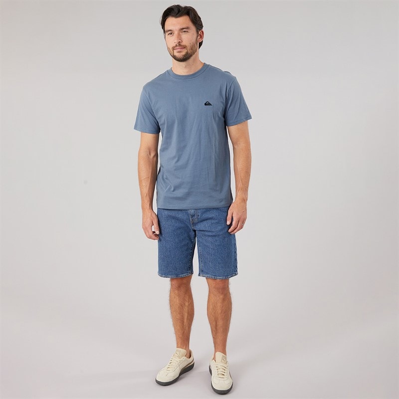 Mens Basic T-Shirt China Blue - Image 4