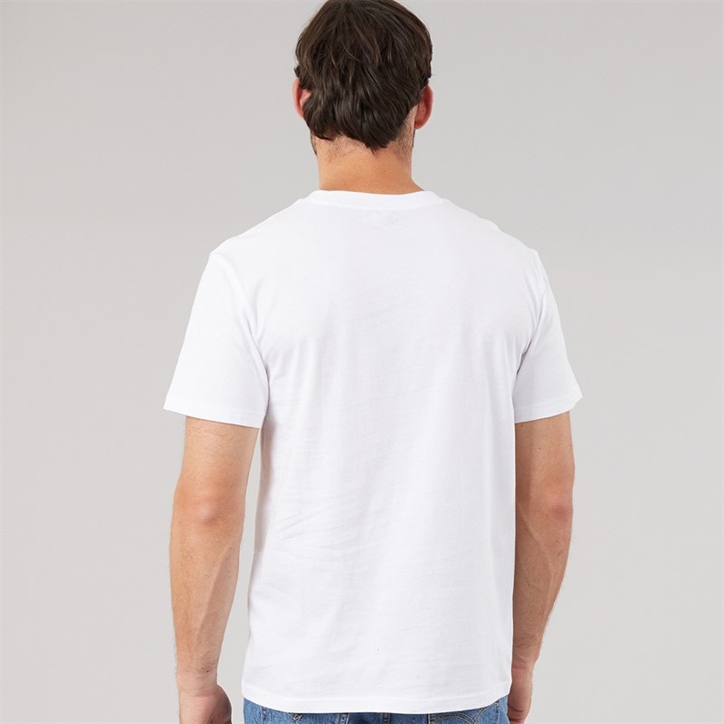 Mens Basic T-Shirt White - Image 2