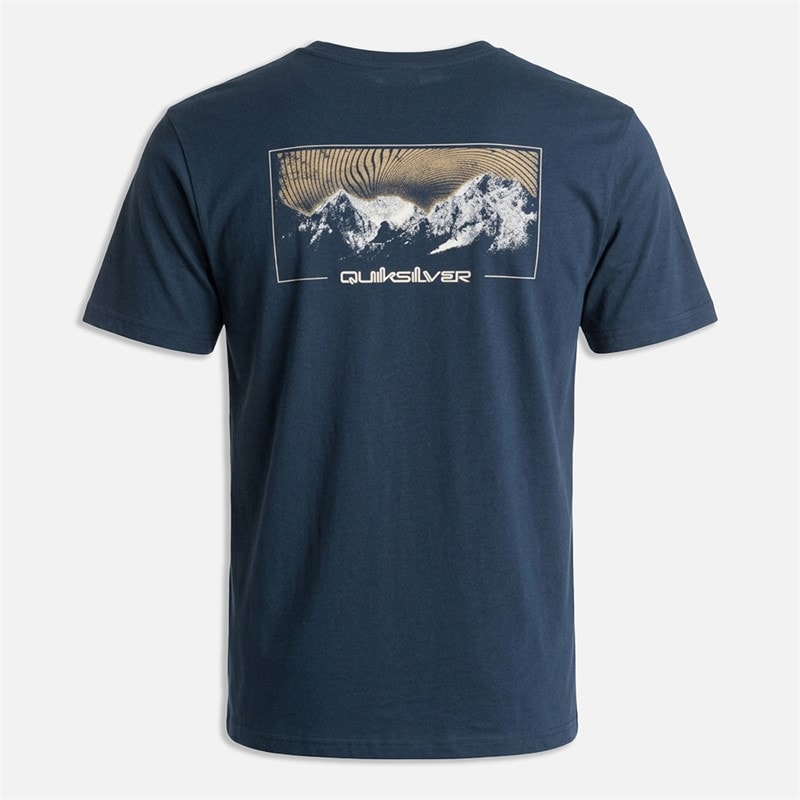 Quiksilver Mens Light Waves 2 T-Shirt Dark Navy