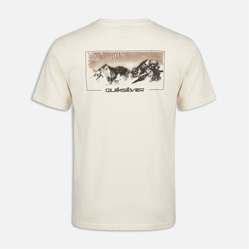 Quiksilver Mens Light Waves 2 T-Shirt Bone White