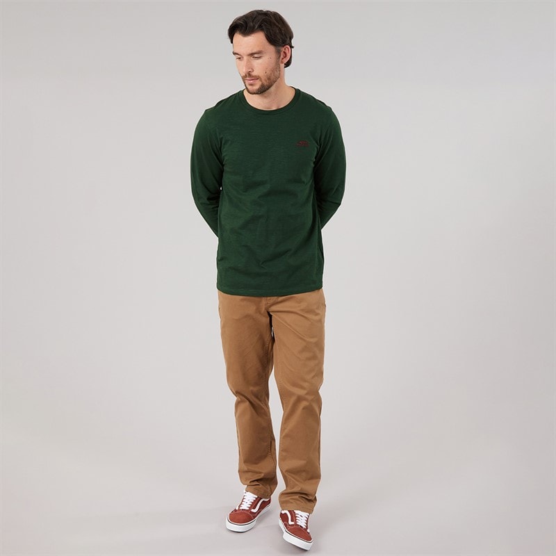 Mens Gills Branded Long Sleeve Top Pine - Image 3