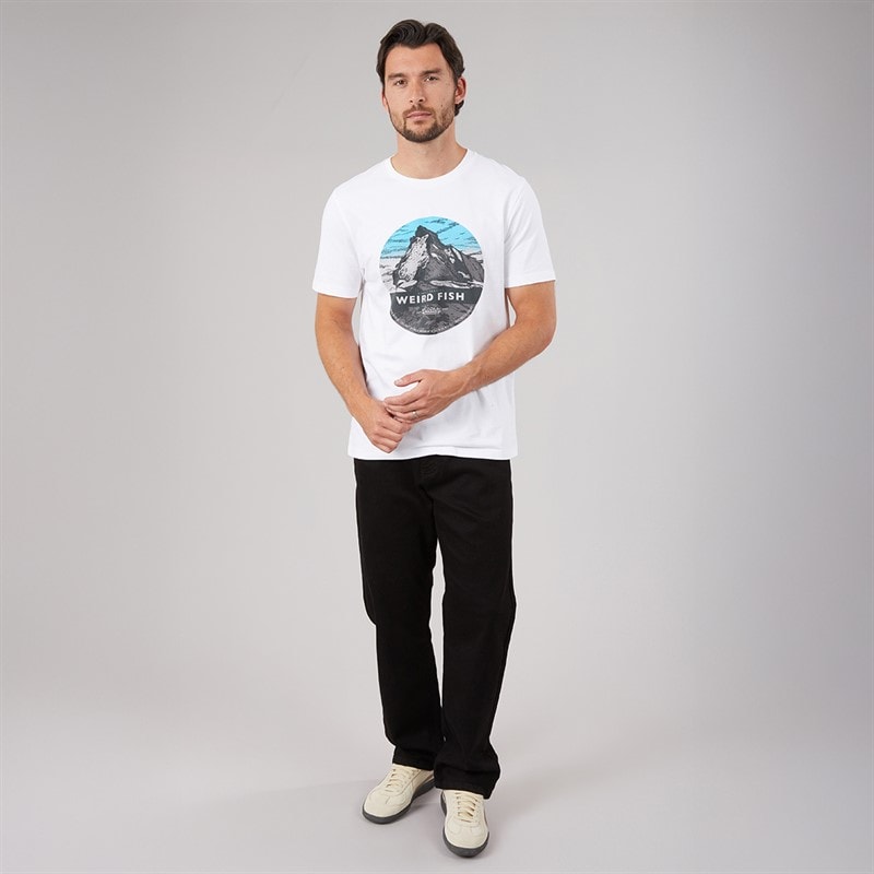 Mens Piste Graphic T-Shirt Dusty White - Image 3