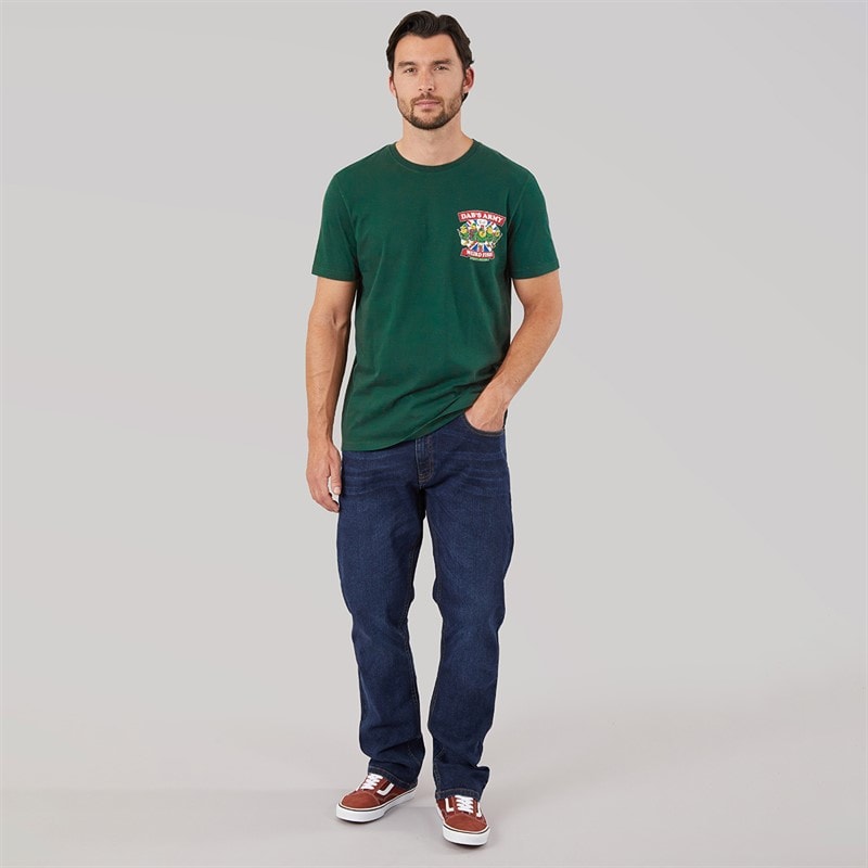 Mens Dabs Artist T-Shirt Beetle Green - Image 4
